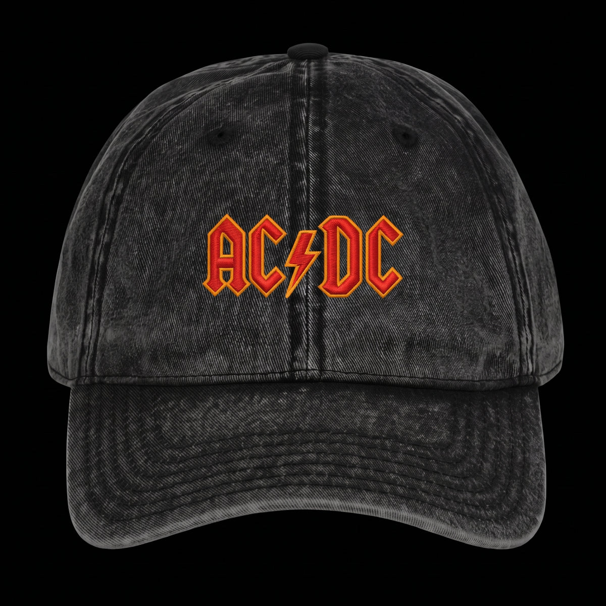 AC DC WASHED CAP
