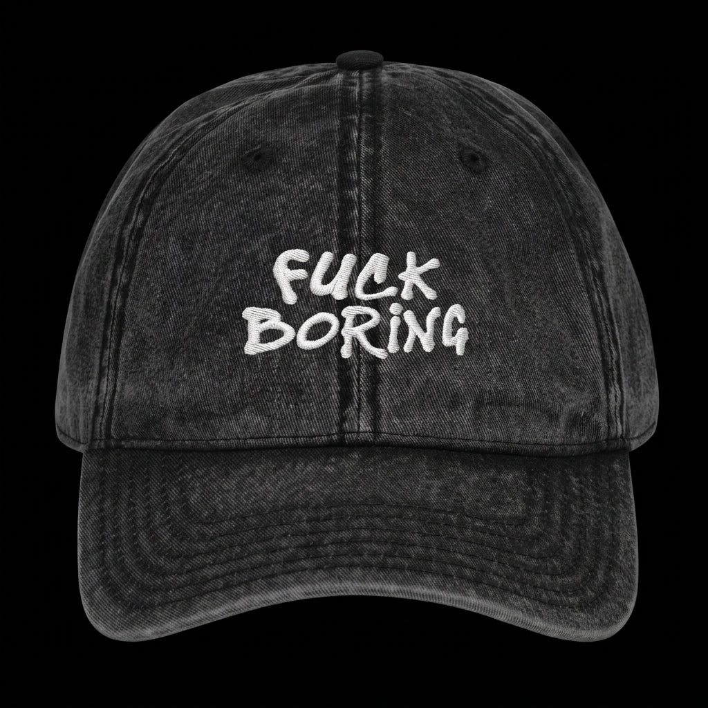 FUCK BORING WASHED CAP