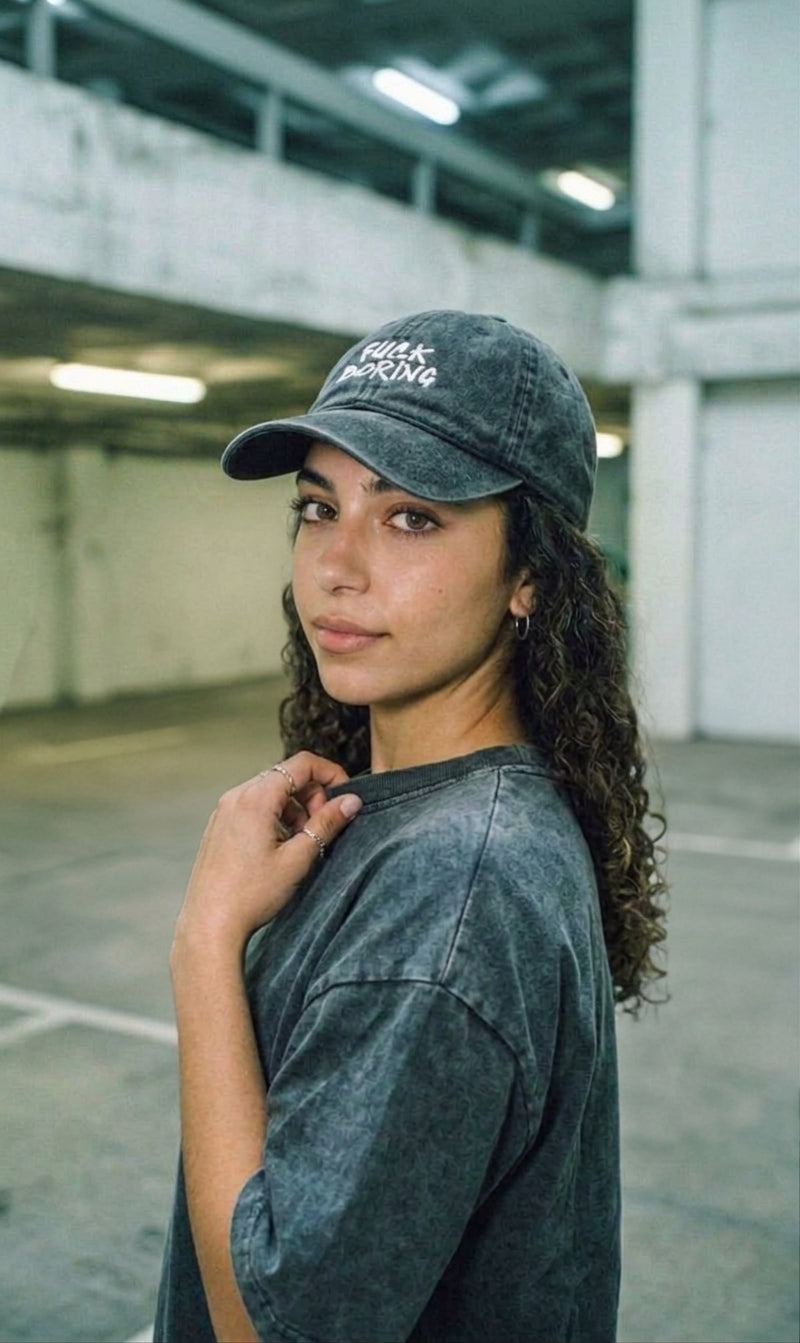 FUCK BORING WASHED CAP