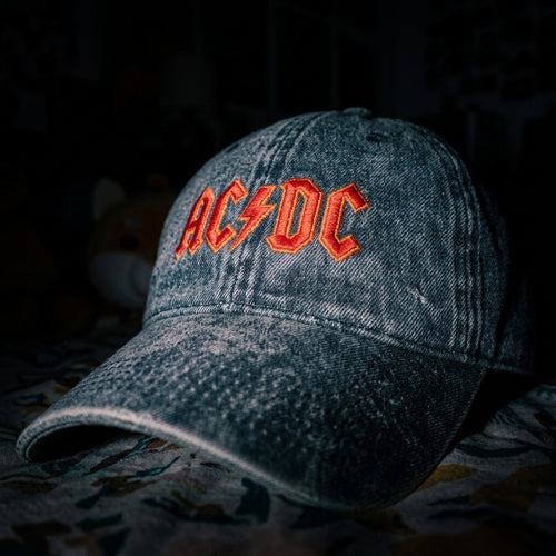 AC DC WASHED CAP