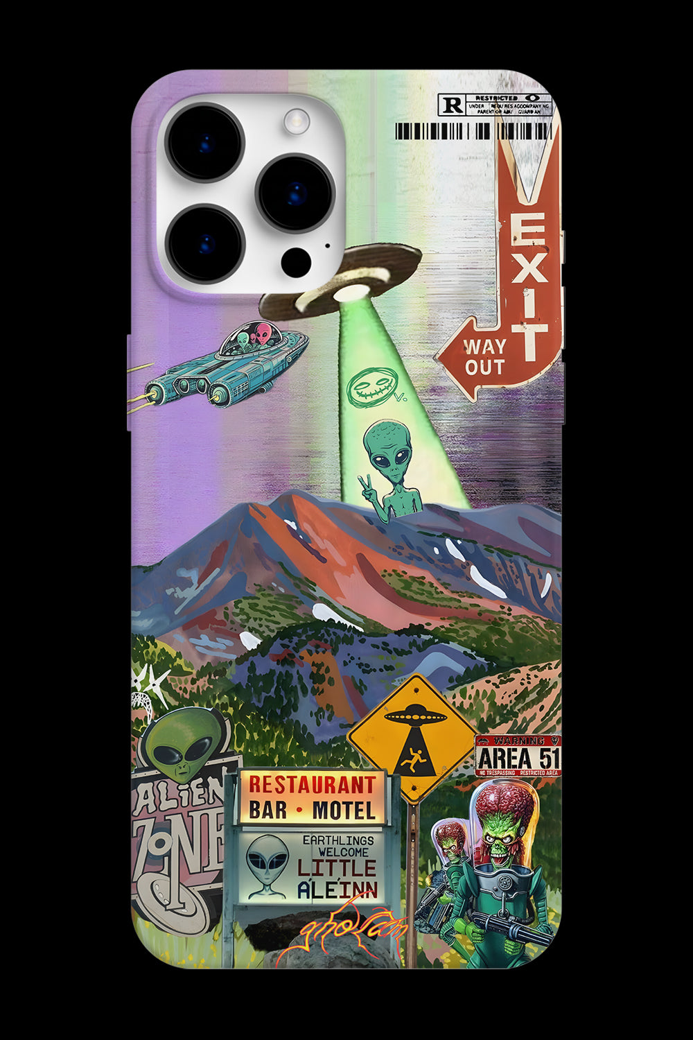 ALIEN ZONE PHONE CASE