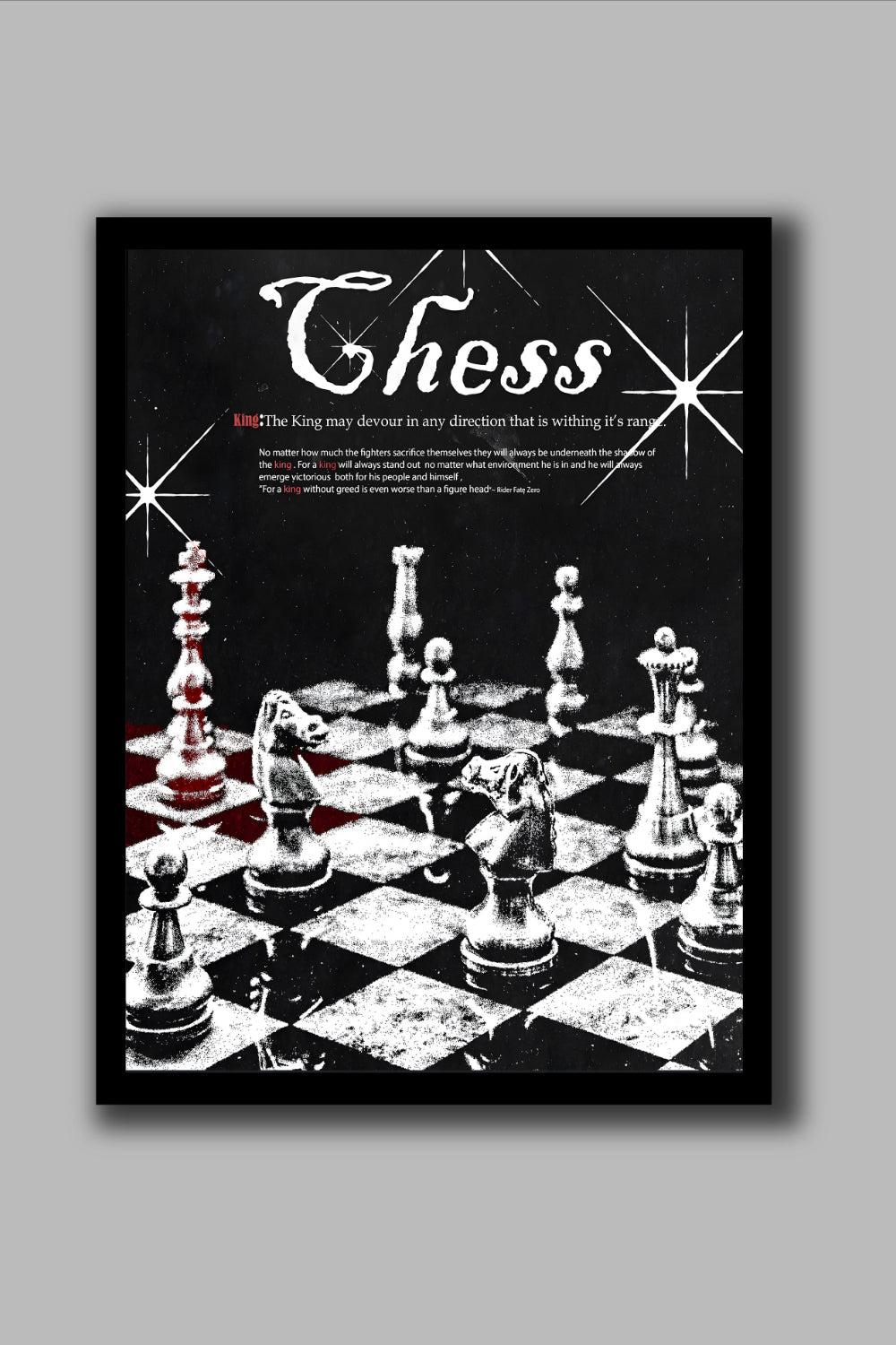 VINTAGE CHESS FRAME